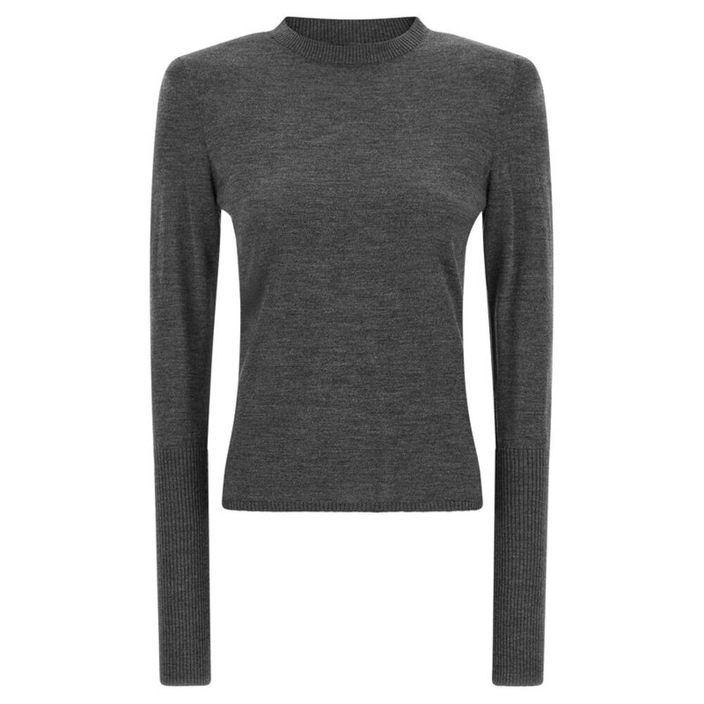 PINKO Gray Wool Women's Cardigan